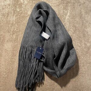 Lucky Brand  NWT $69.50 Women’s Fringe Scarf One Size Gray